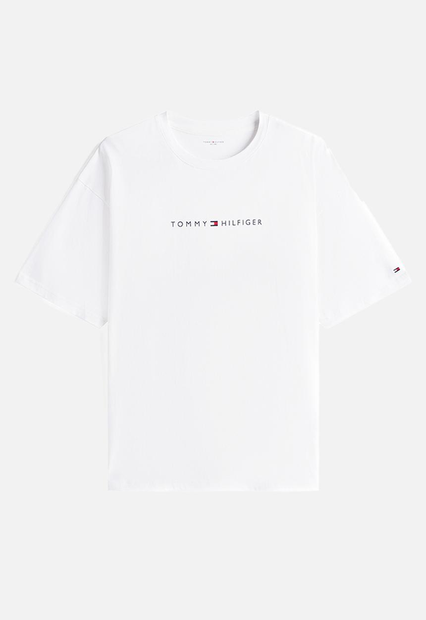 Tommy Hilfiger - Ss Tee Cont. Logo - Th Optic White