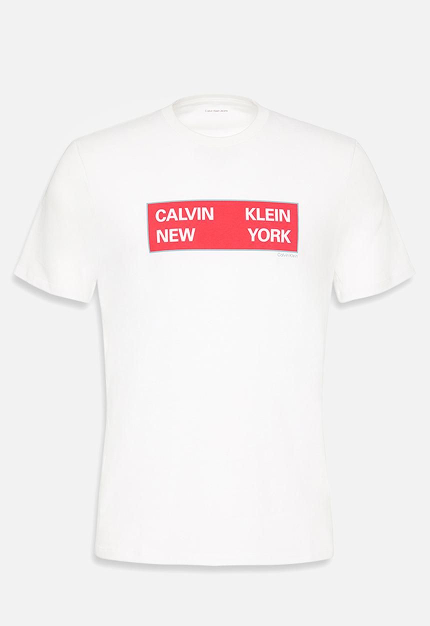 Calvin Klein - Short sleeve 30S Eu Ckny Box Graphic Tee - Brilliant White