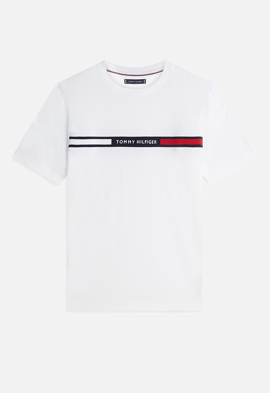Tommy Hilfiger - Hilfiger Chest Insert Tee - White