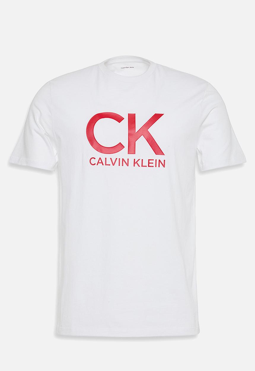 Calvin Klein - Short sleeve 30S Eu Ck Calvin Graphic Tee - Brilliant White