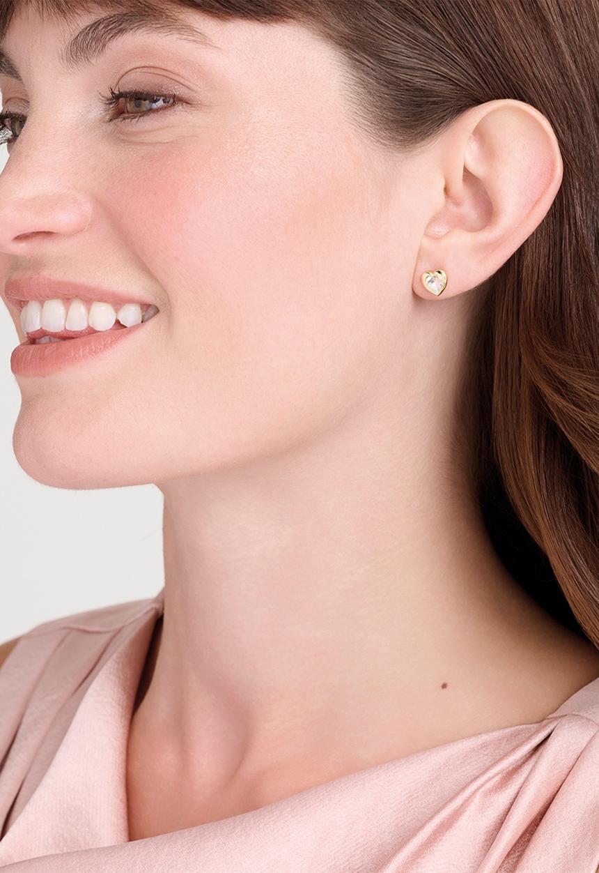 Ted Baker - Han crystal heart earring-gold