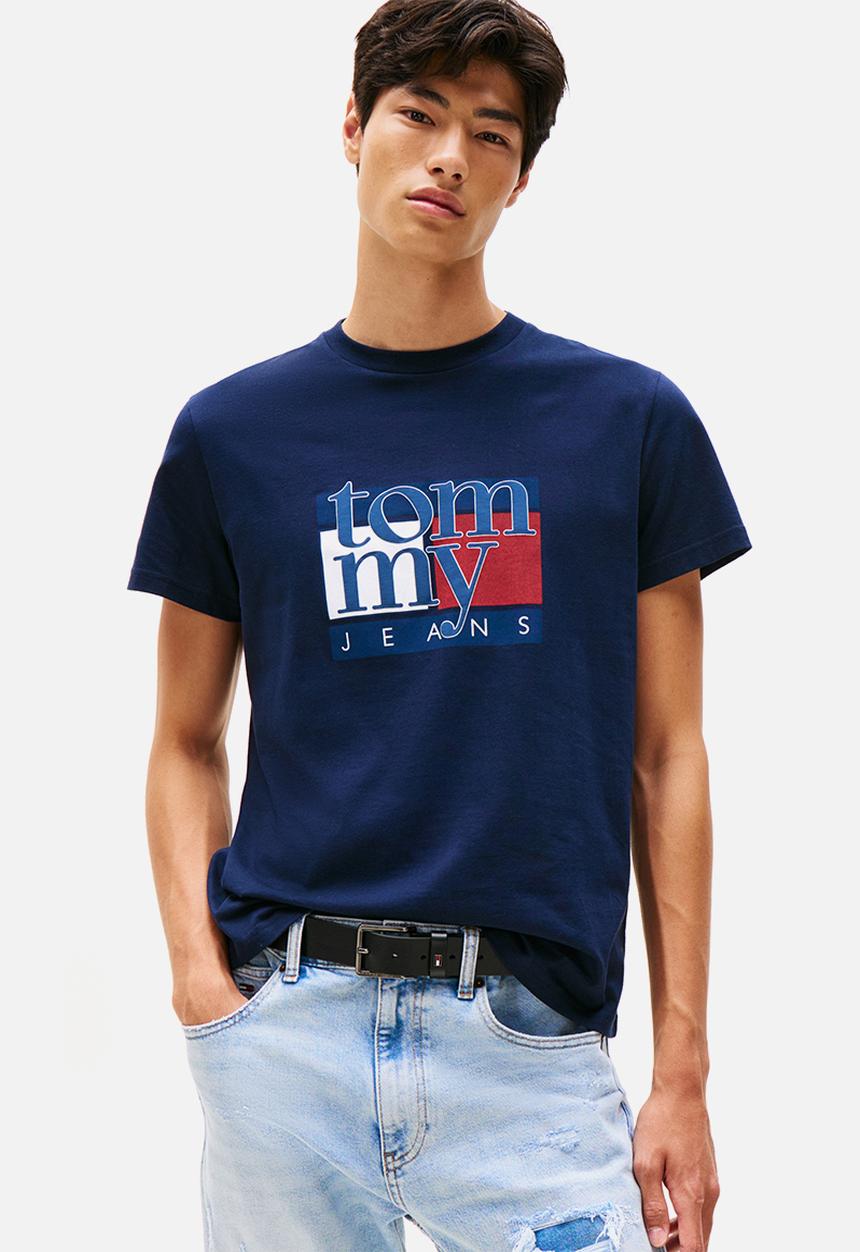 Tommy Hilfiger - Tjm Slim Rwb Flag Tee Ext - Dark Night Navy