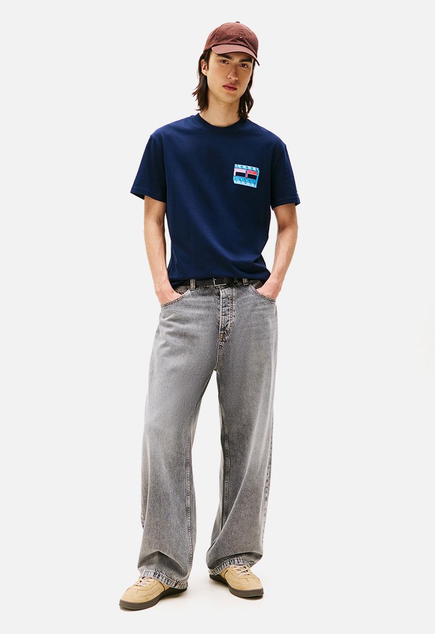 Tommy Hilfiger - Tjm Reg Dna Flag Play Tee Ext - Dark Night Navy