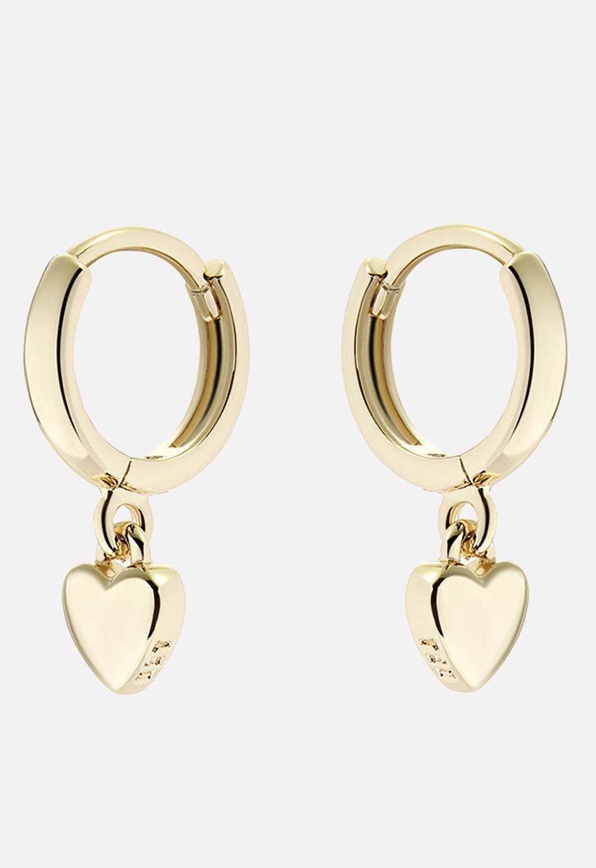 Ted Baker - Harrye tiny heart huggie earrings-gold