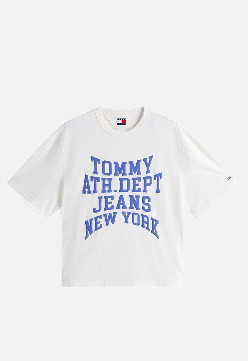 Tommy Hilfiger - Tjm 90S Varsity Tee - Ecru