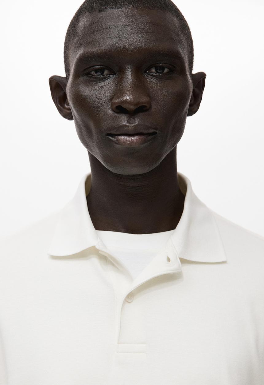 MANGO - Polo Shirt Garethp - White