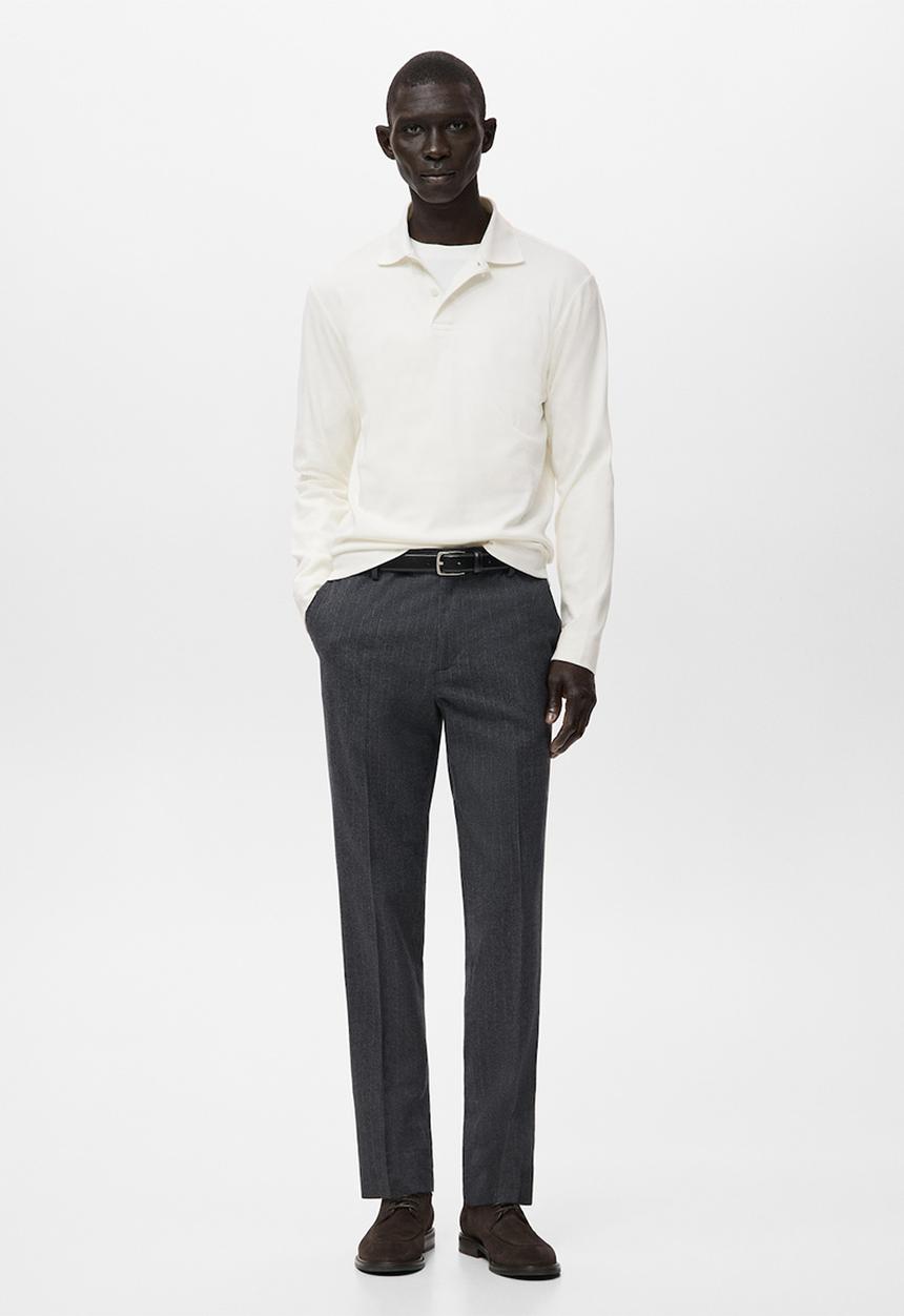 MANGO - Polo Shirt Garethp - White