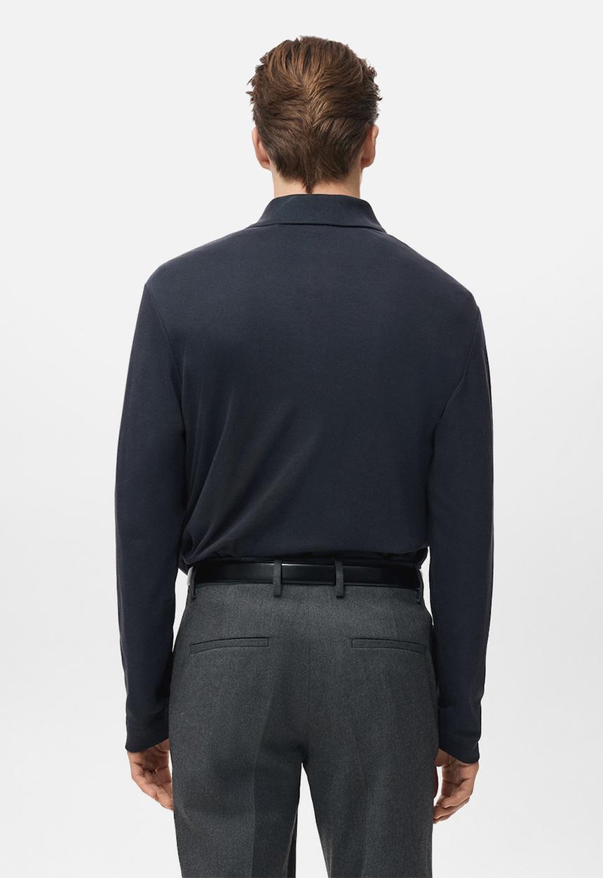 MANGO - Polo Shirt Garethp - Navy