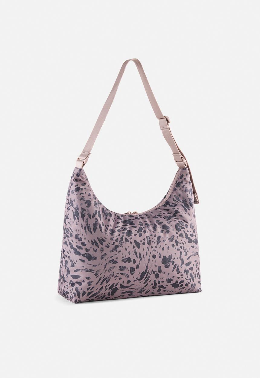 PUMA - Pop slouchy hobo bag- sandstone-animal aop