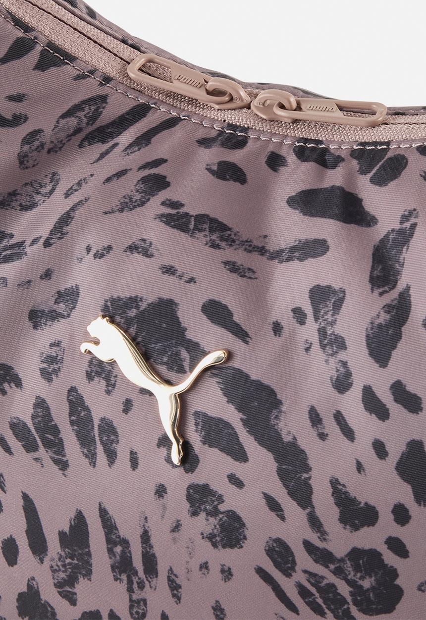 PUMA - Pop slouchy hobo bag- sandstone-animal aop