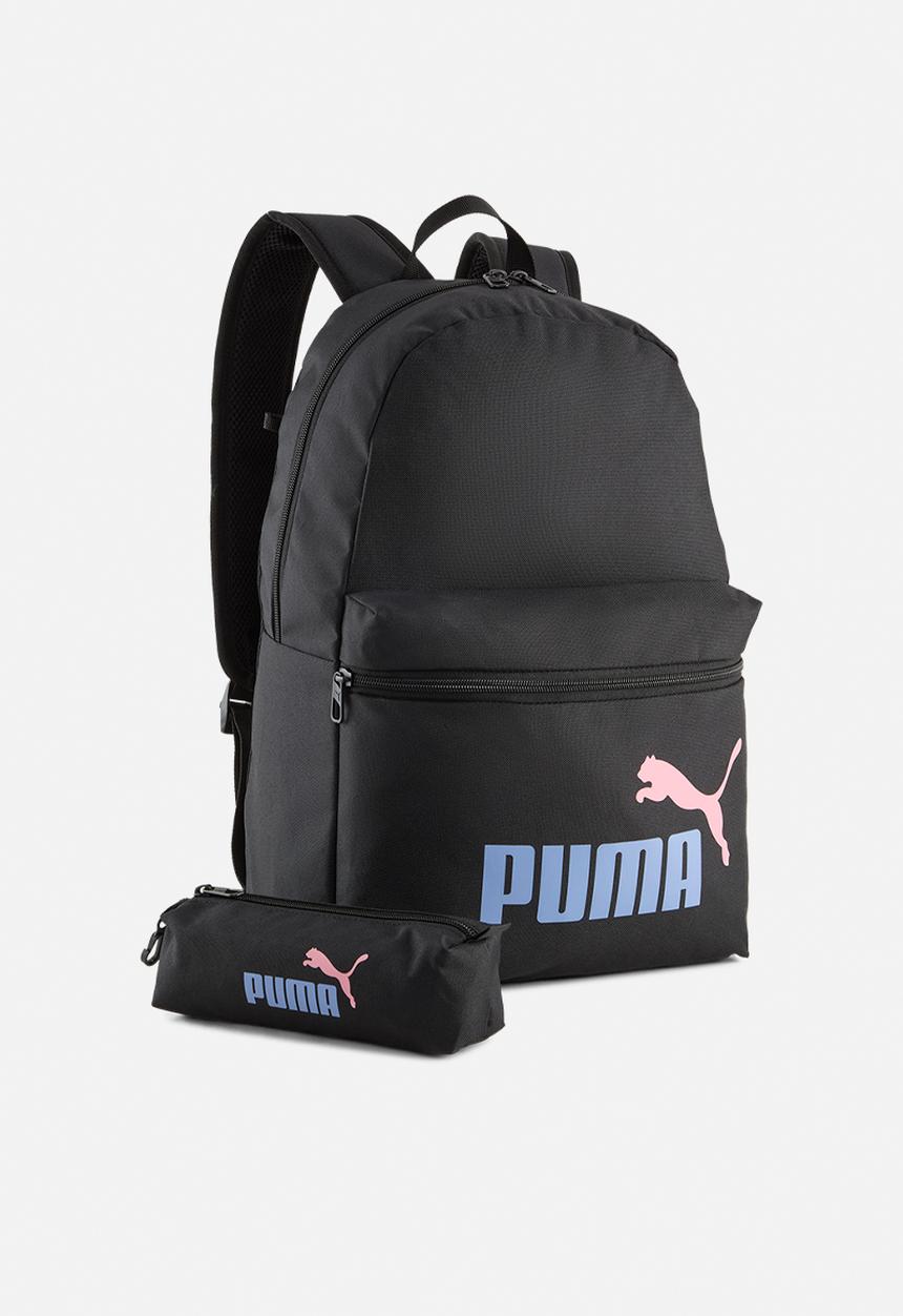 PUMA - Puma Phase Backpack Set - Puma Black-Intense Lavender-Colorblock