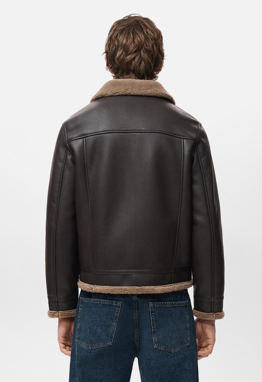 MANGO - Jacket Barrow - Dark Brown
