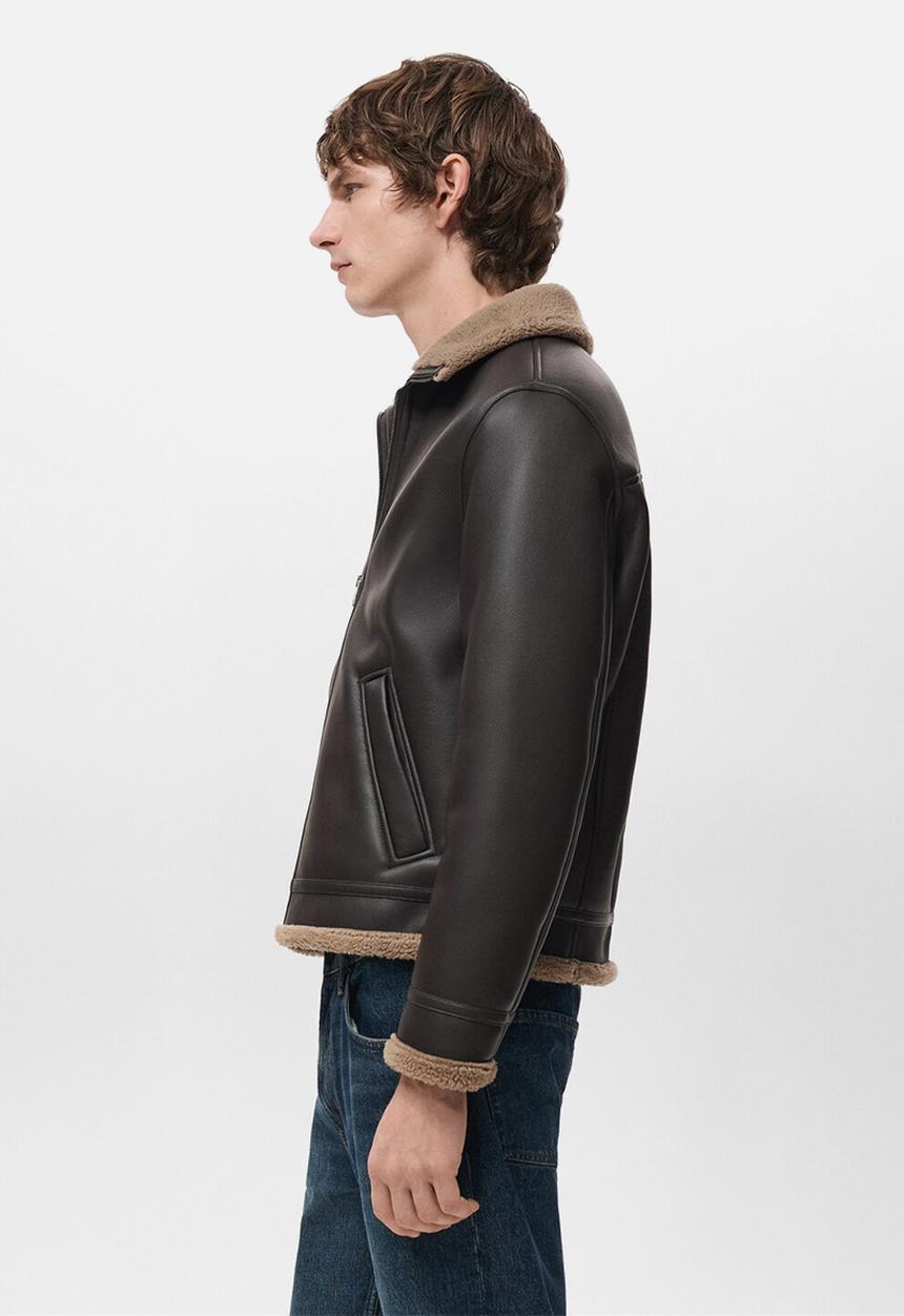 MANGO - Jacket Barrow - Dark Brown
