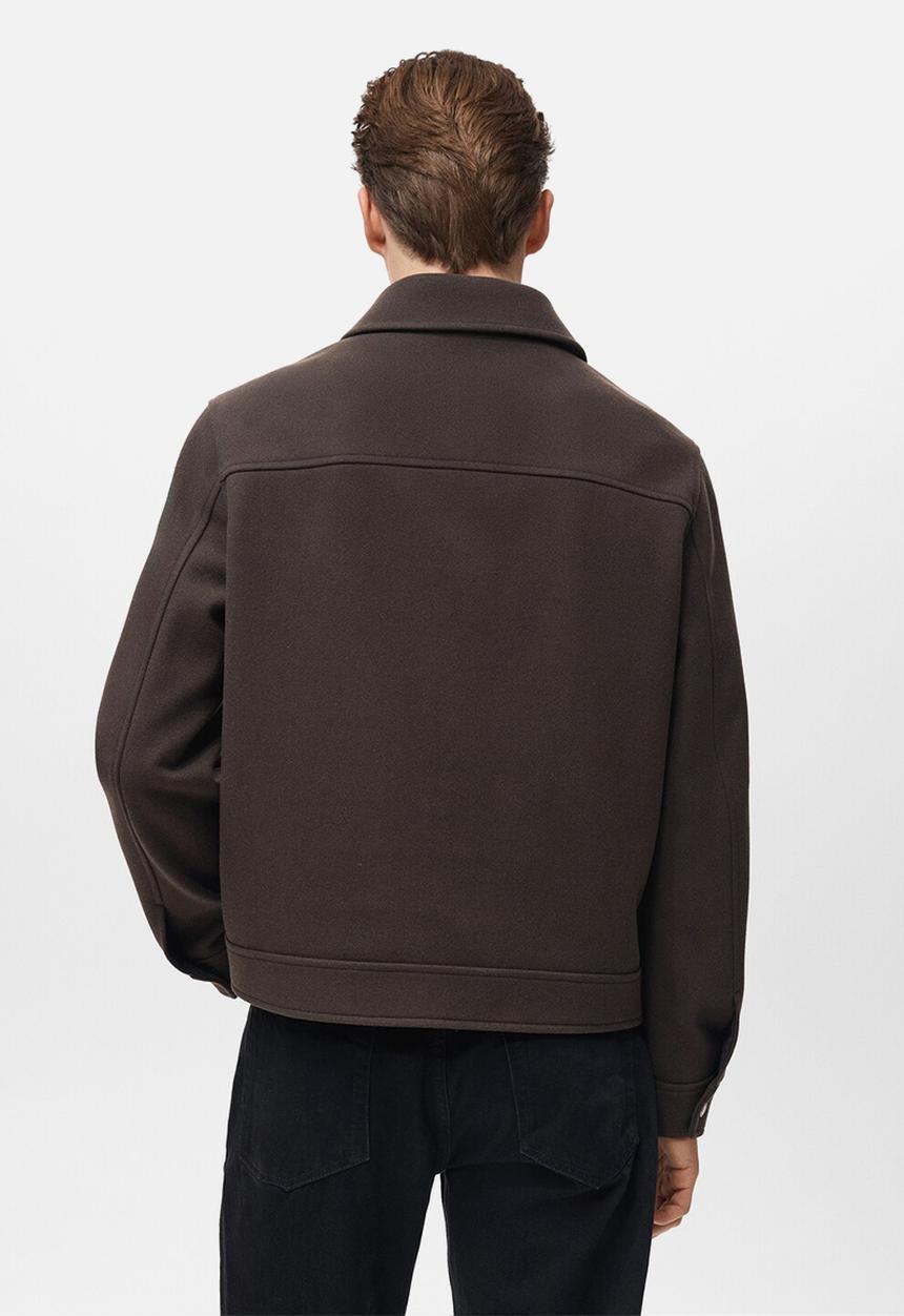 MANGO - Jacket Cole  - Dark Brown