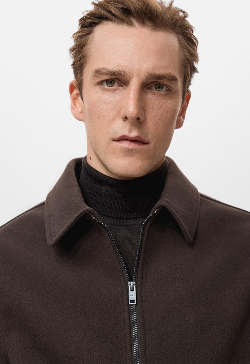 MANGO - Jacket Cole  - Dark Brown