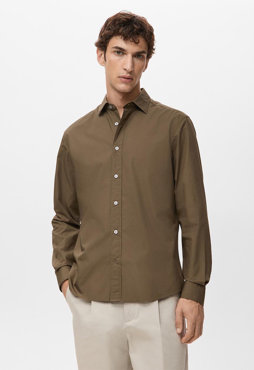 MANGO - Shirt Play  - Tobacco-Brown