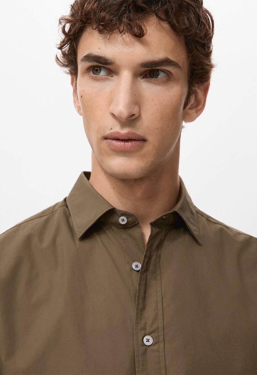 MANGO - Shirt Play  - Tobacco-Brown