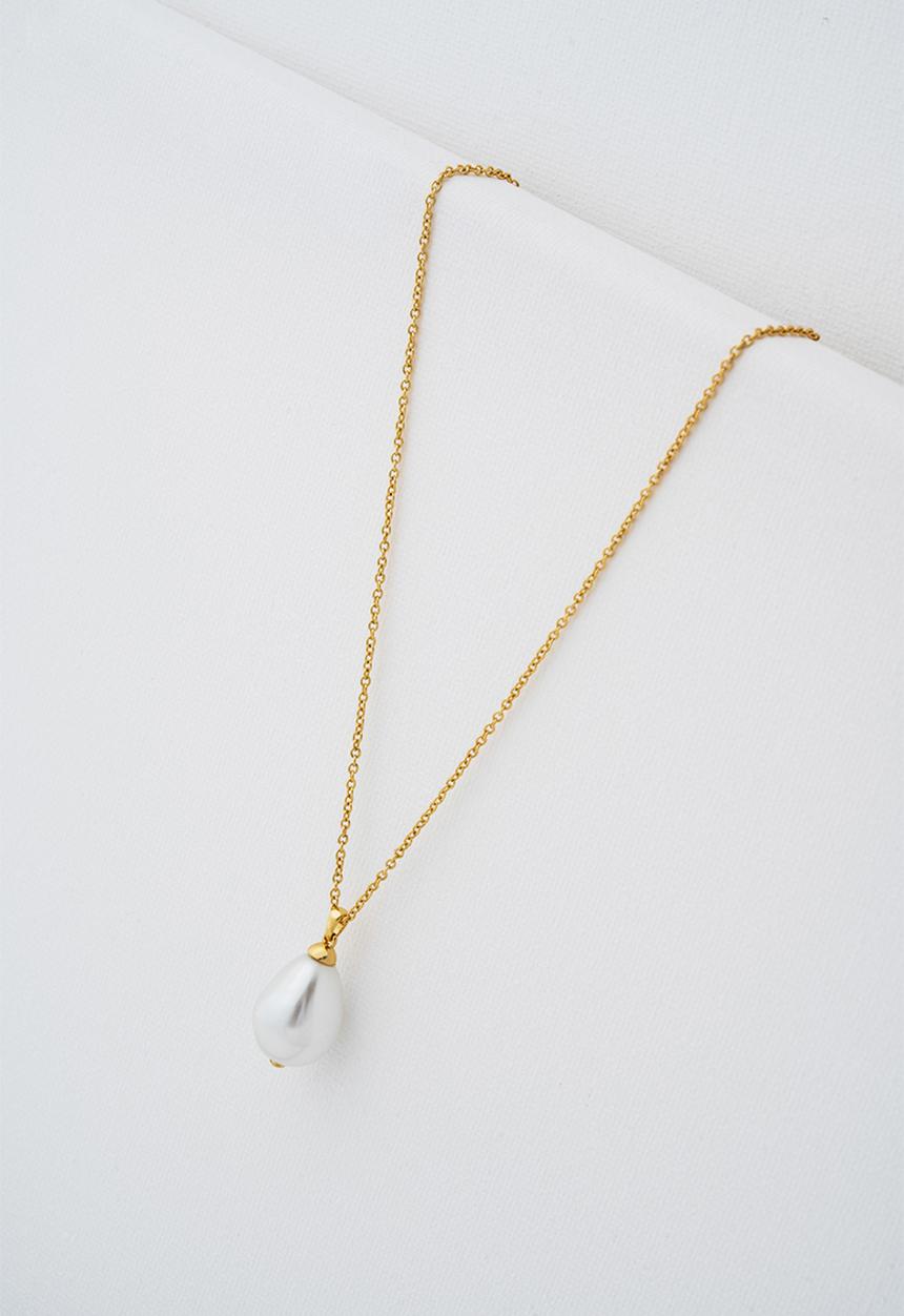 Ted Baker - Parmlia pearl drop pendant necklace-gold