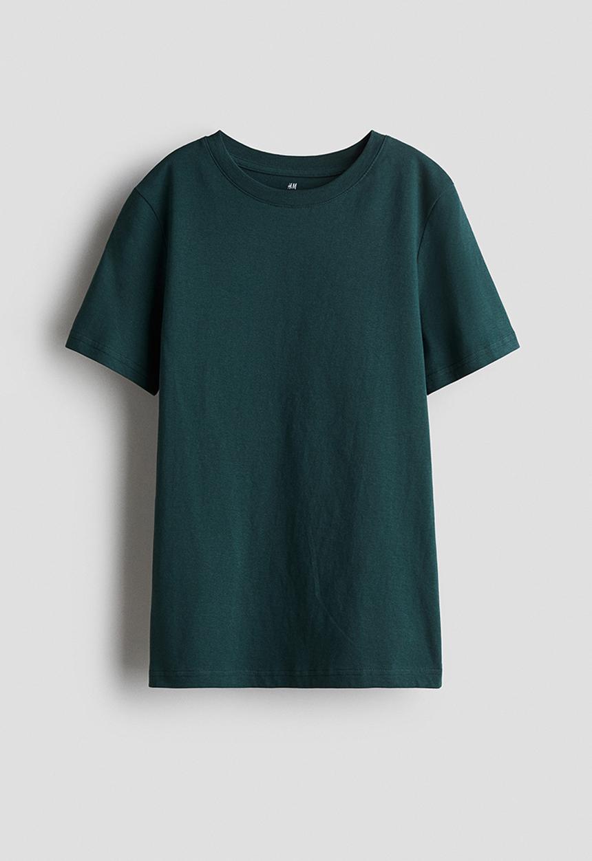 H&M - Cotton t-shirt - dark green