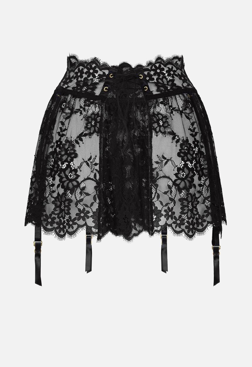 Hunkemoller - Skirt lace mya - black