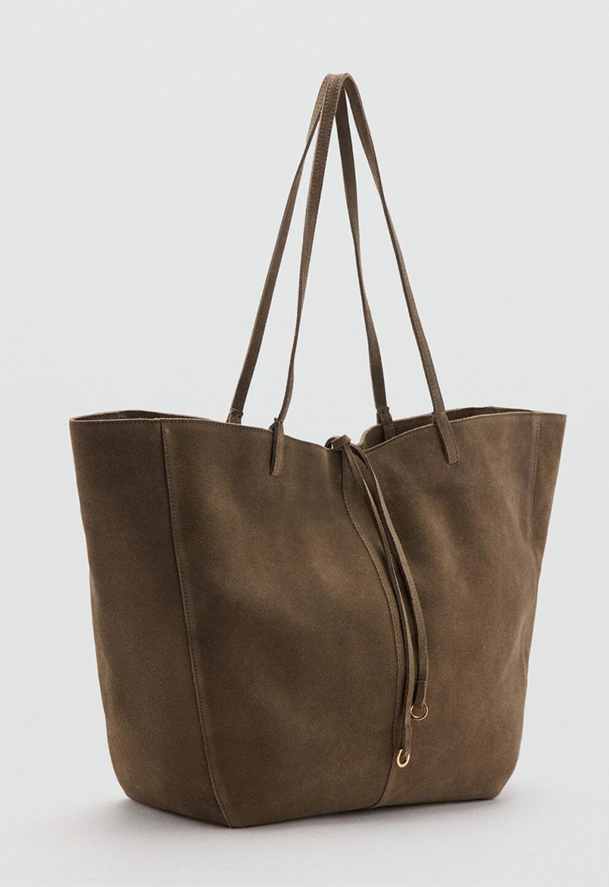 MANGO - Mandri tote bag - khaki