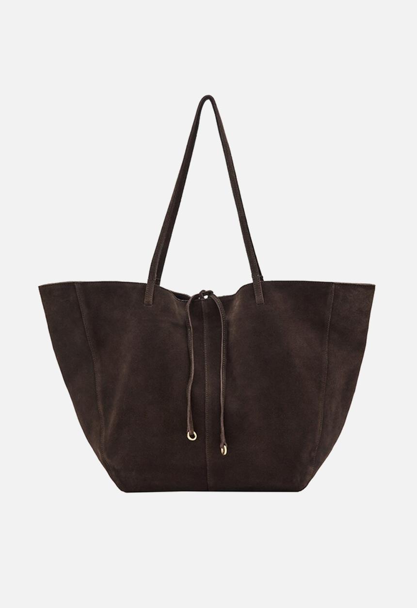MANGO - Mandri tote bag - dark brown