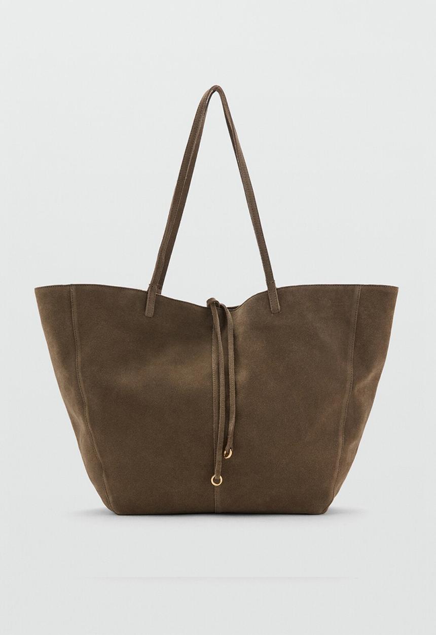 MANGO - Mandri tote bag - khaki