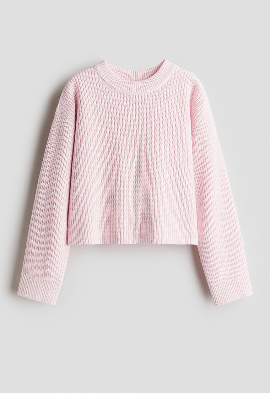 H&M - Cotton-blend jumper - light pink