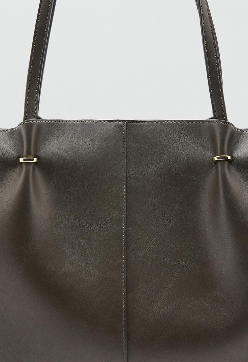 MANGO - Tere shoulder bag - khaki