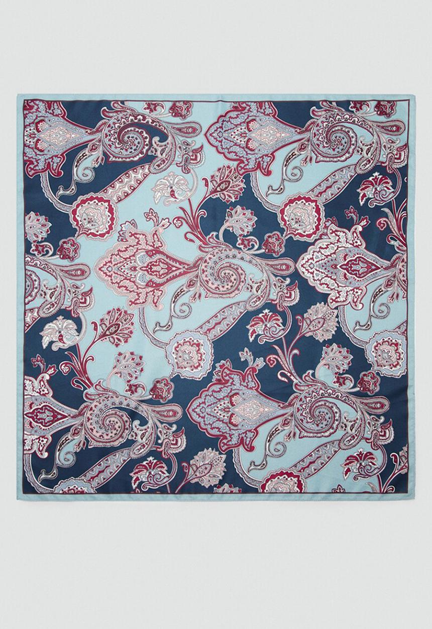 MANGO - Napoles kerchief - medium blue