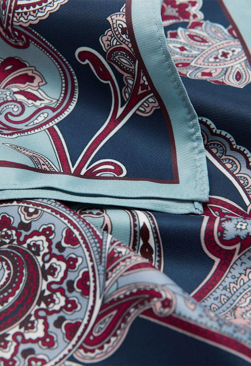 MANGO - Napoles kerchief - medium blue