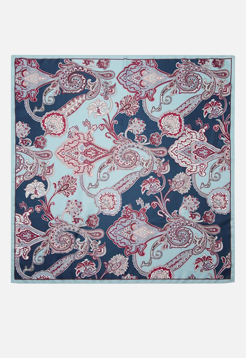 MANGO - Napoles kerchief - medium blue
