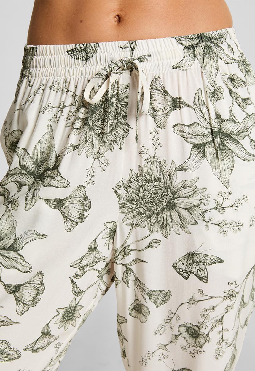 Hunkemoller - Pant viscose storylover - white