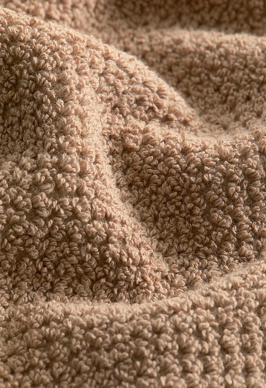H&M - Cotton terry bath sheet - brown