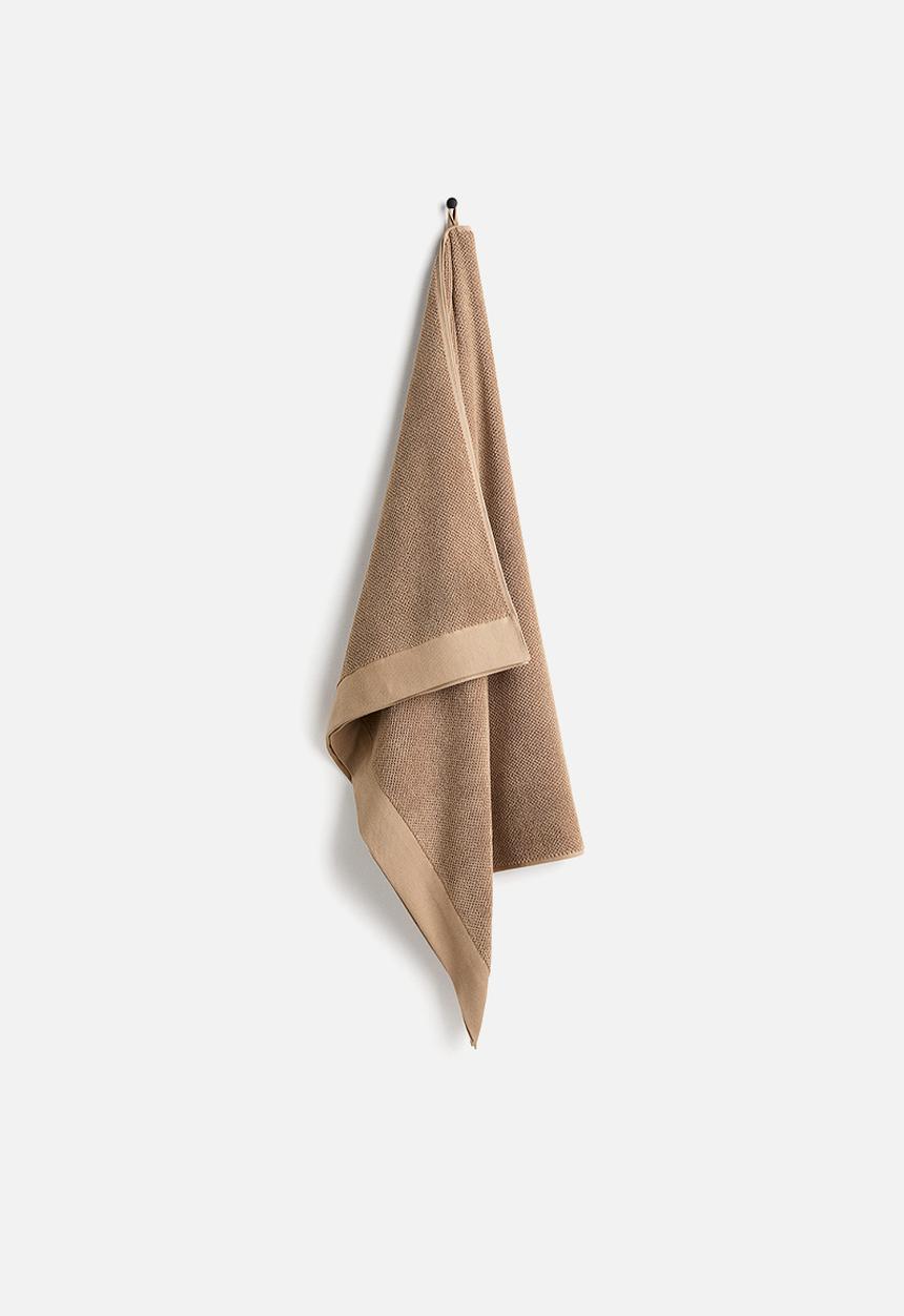H&M - Cotton terry bath sheet - brown