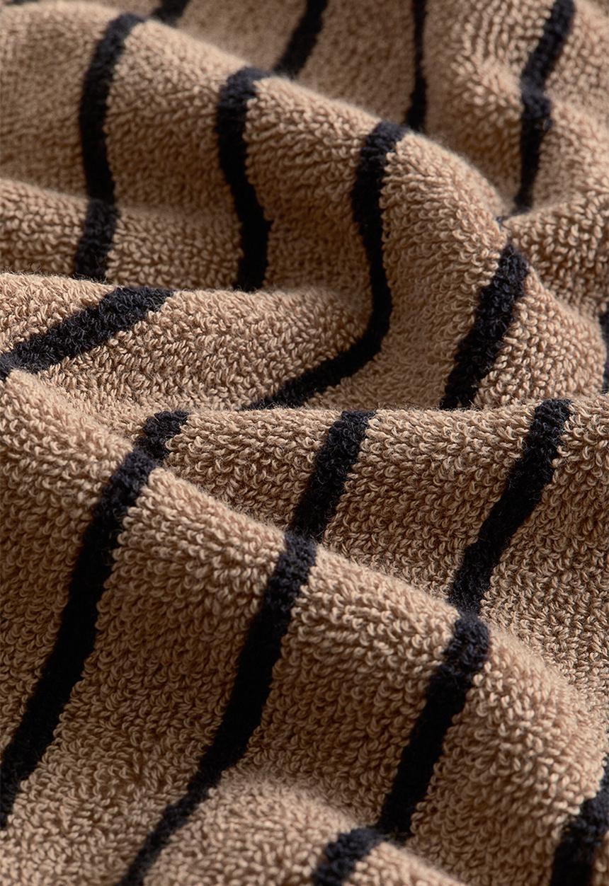H&M - Striped bath towel - brown,multi