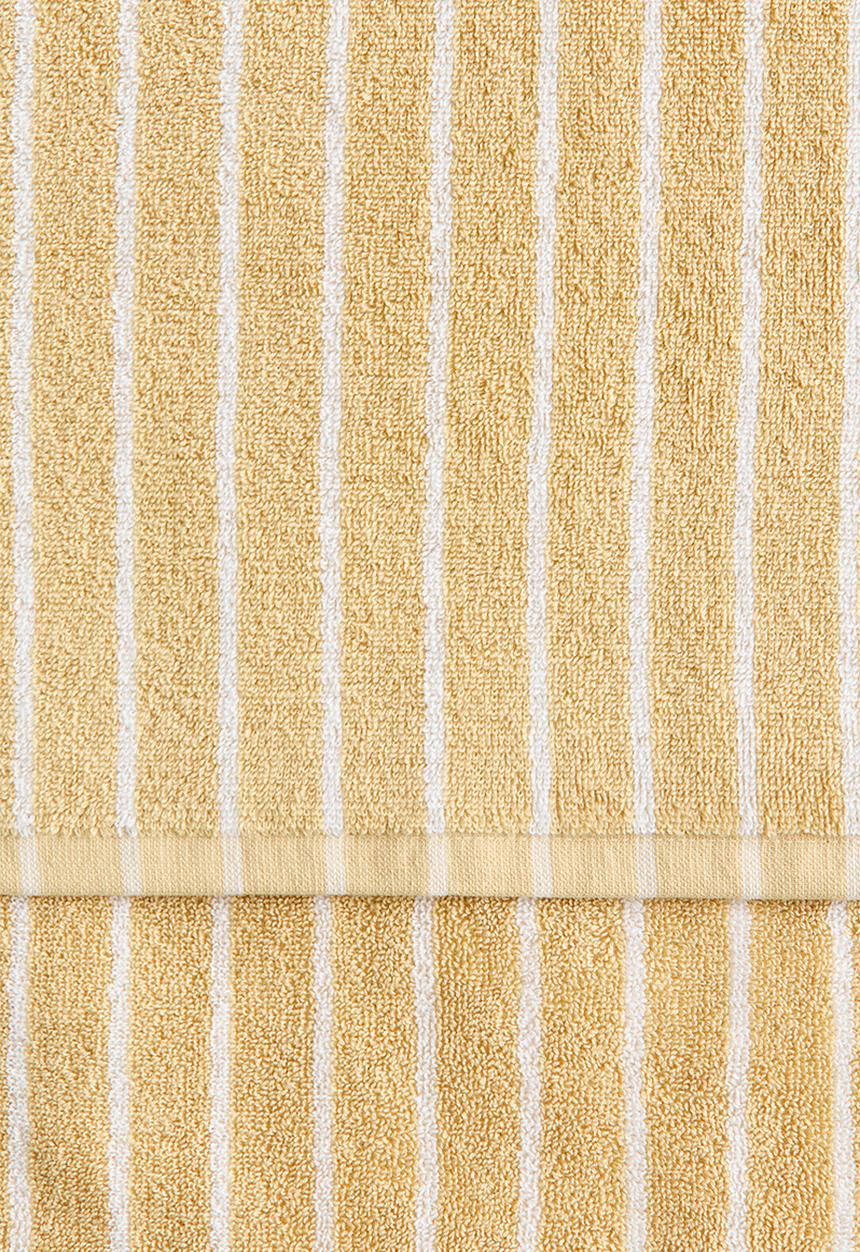 H&M - Striped bath towel - yellow/white striped
