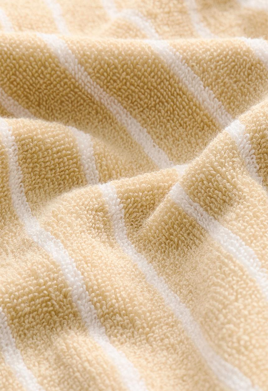 H&M - Striped bath towel - yellow/white striped