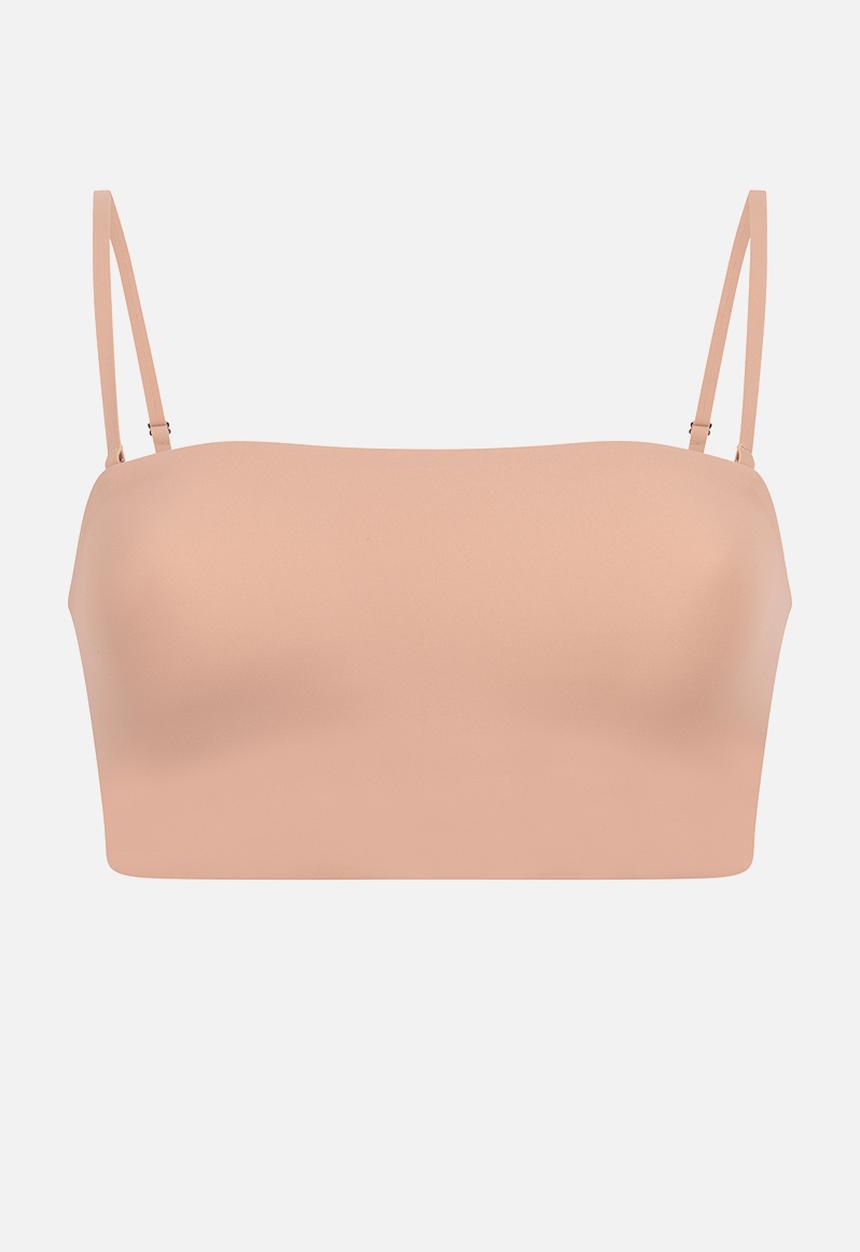 Hunkemoller - Smooth bandeau bralette - rugby tan