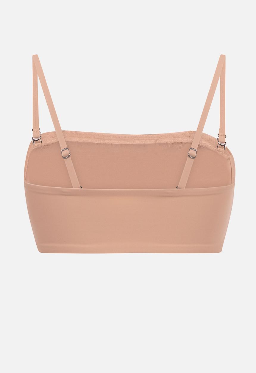Hunkemoller - Smooth bandeau bralette - rugby tan