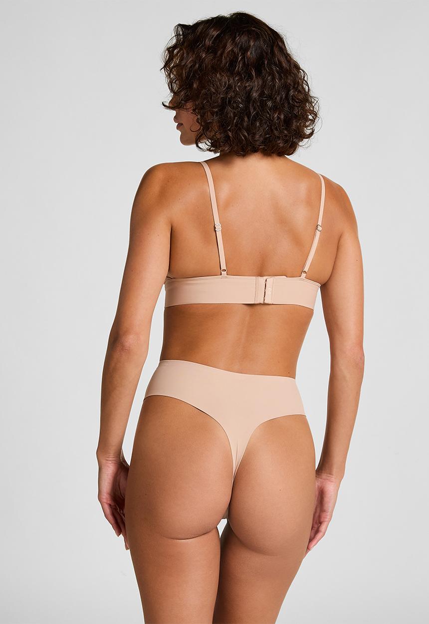 Hunkemoller - Smooth triangle bralette - rugby tan