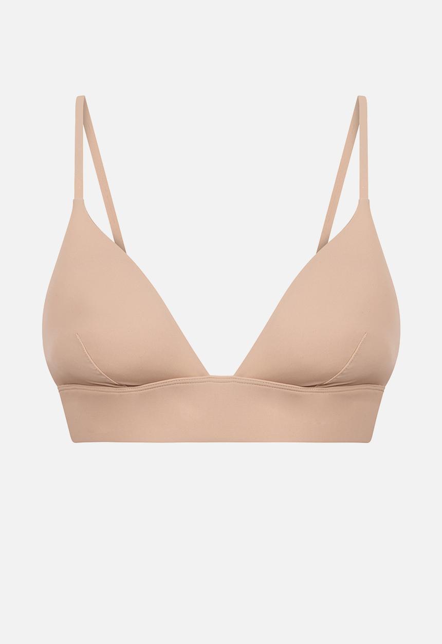 Hunkemoller - Smooth triangle bralette - rugby tan