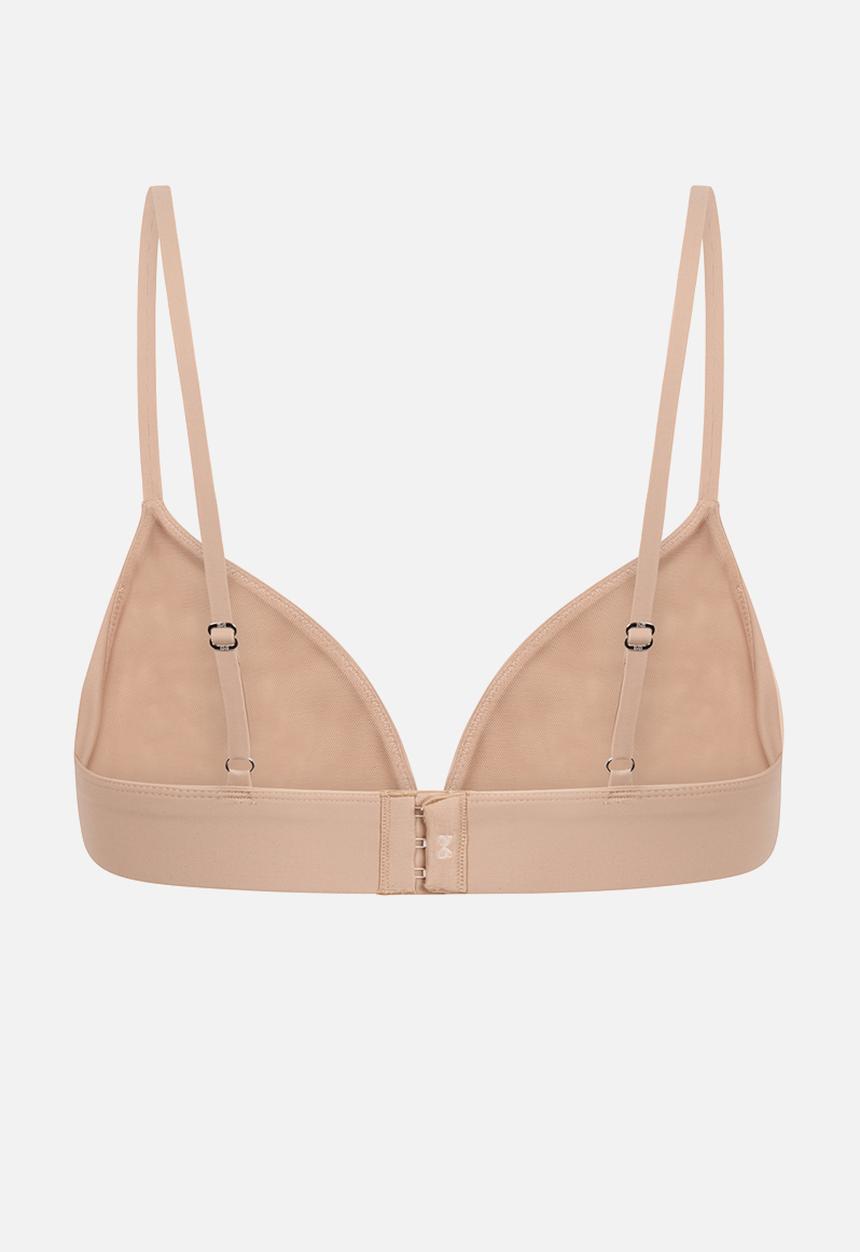 Hunkemoller - Smooth triangle bralette - rugby tan