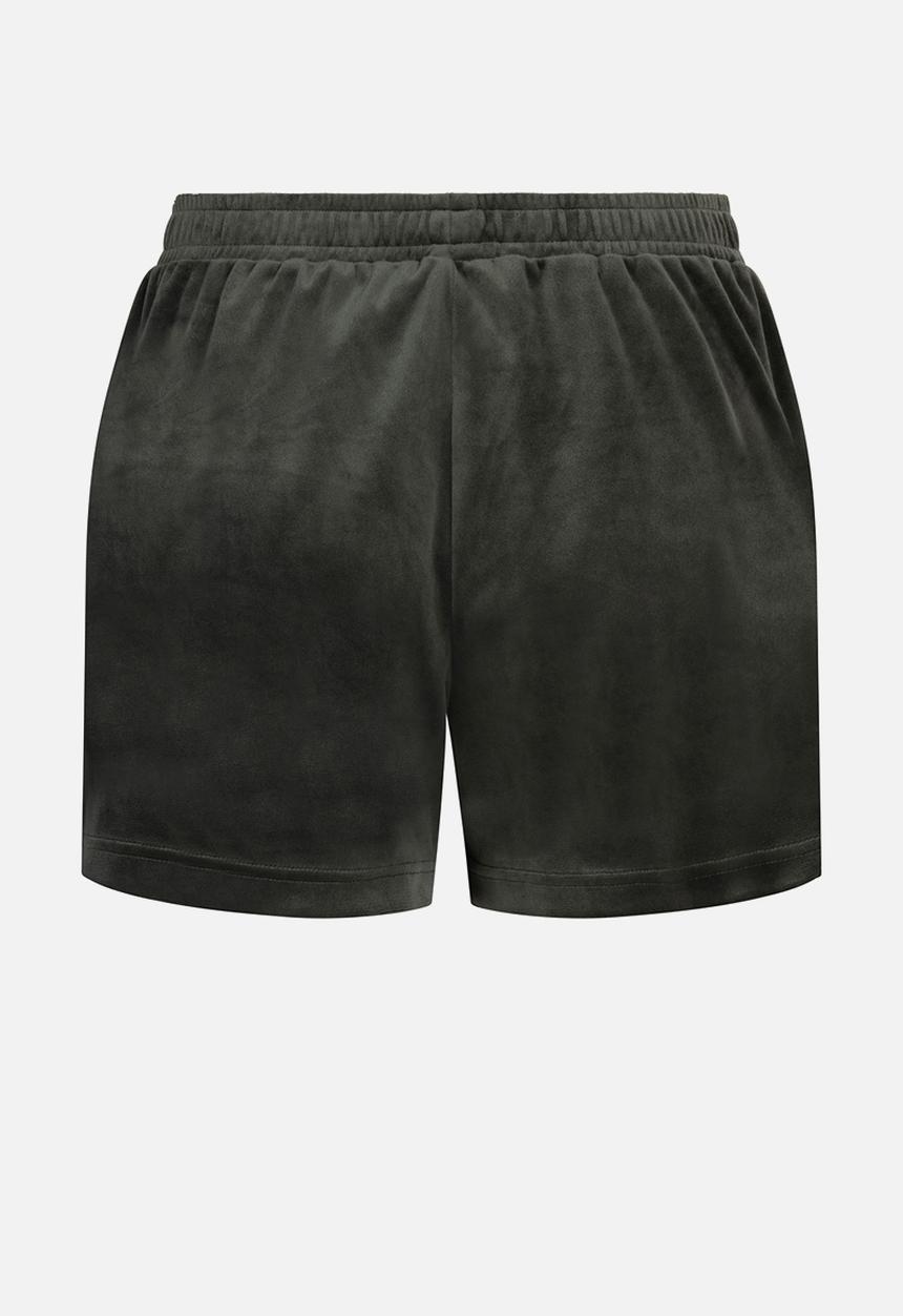 Hunkemoller - Short velours pocket - green