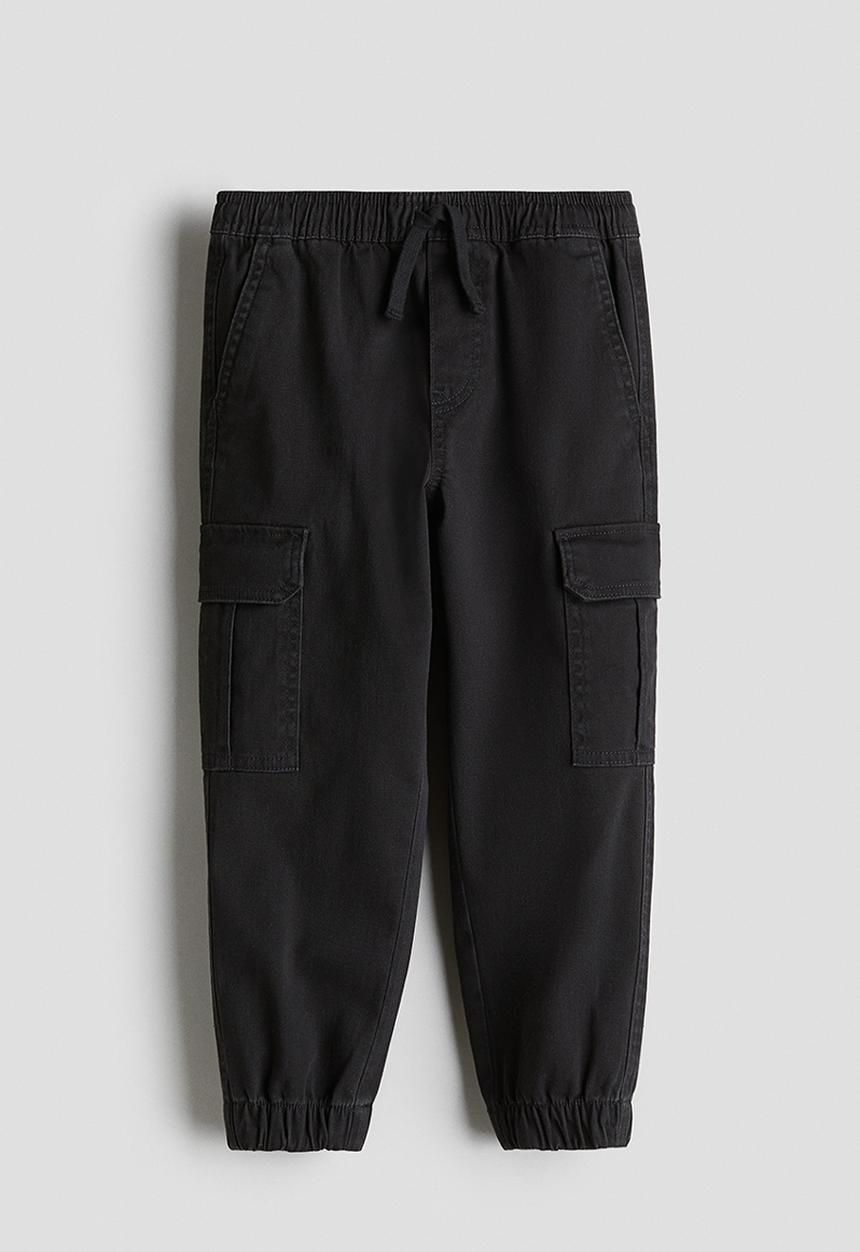 H&M - Cargo trousers - black