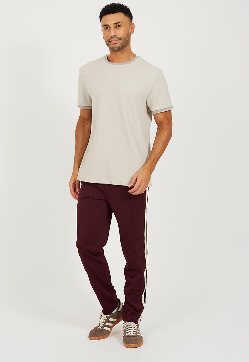Brave Soul - Wide Leg Joggers - Burgundy