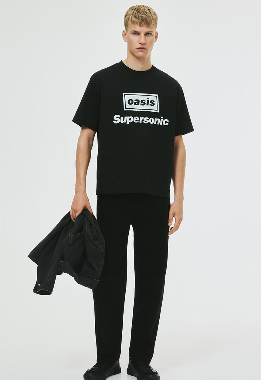 H&M - Loose fit t-shirt - black oasis