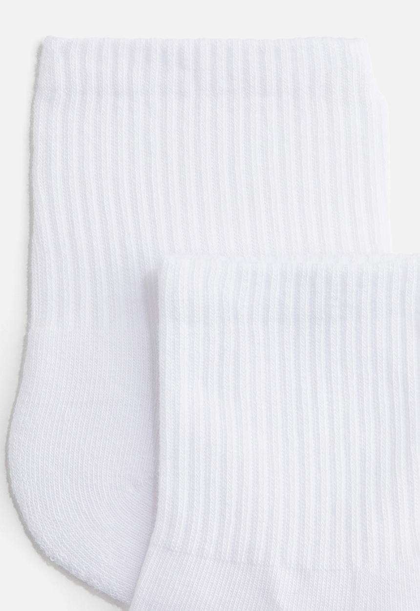 H&M - 3-Pack socks with lycra® - white