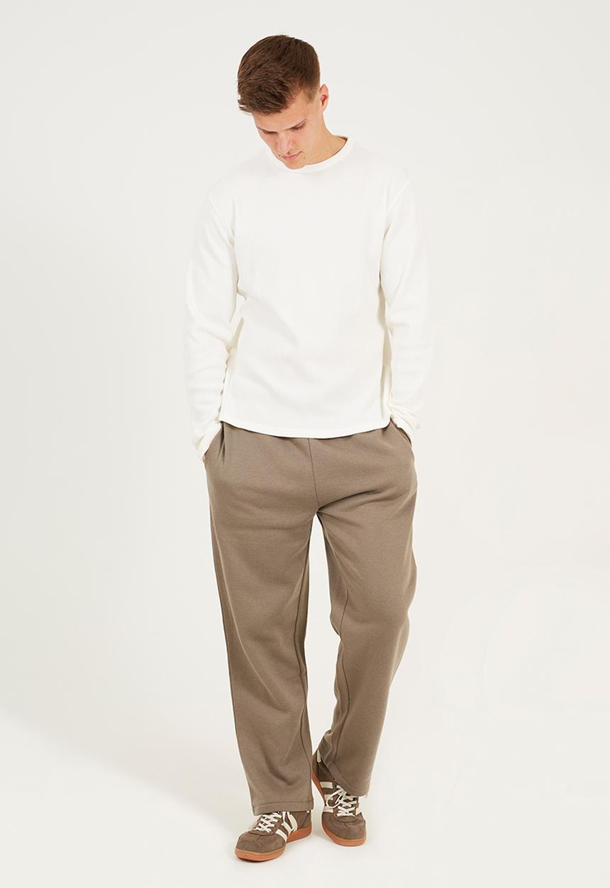 Brave Soul - Wide Leg Joggers - Taupe