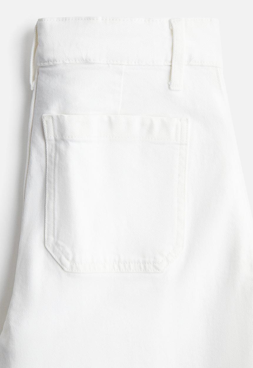 H&M - Wide high jeans - white